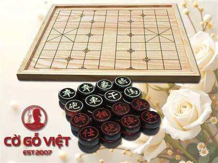 Đẳng cấp thư giãn - Trải nghiệm tuyệt vời cùng Bộ Cờ Tướng Quân Gỗ Hương và Bàn Cờ Gỗ Thông